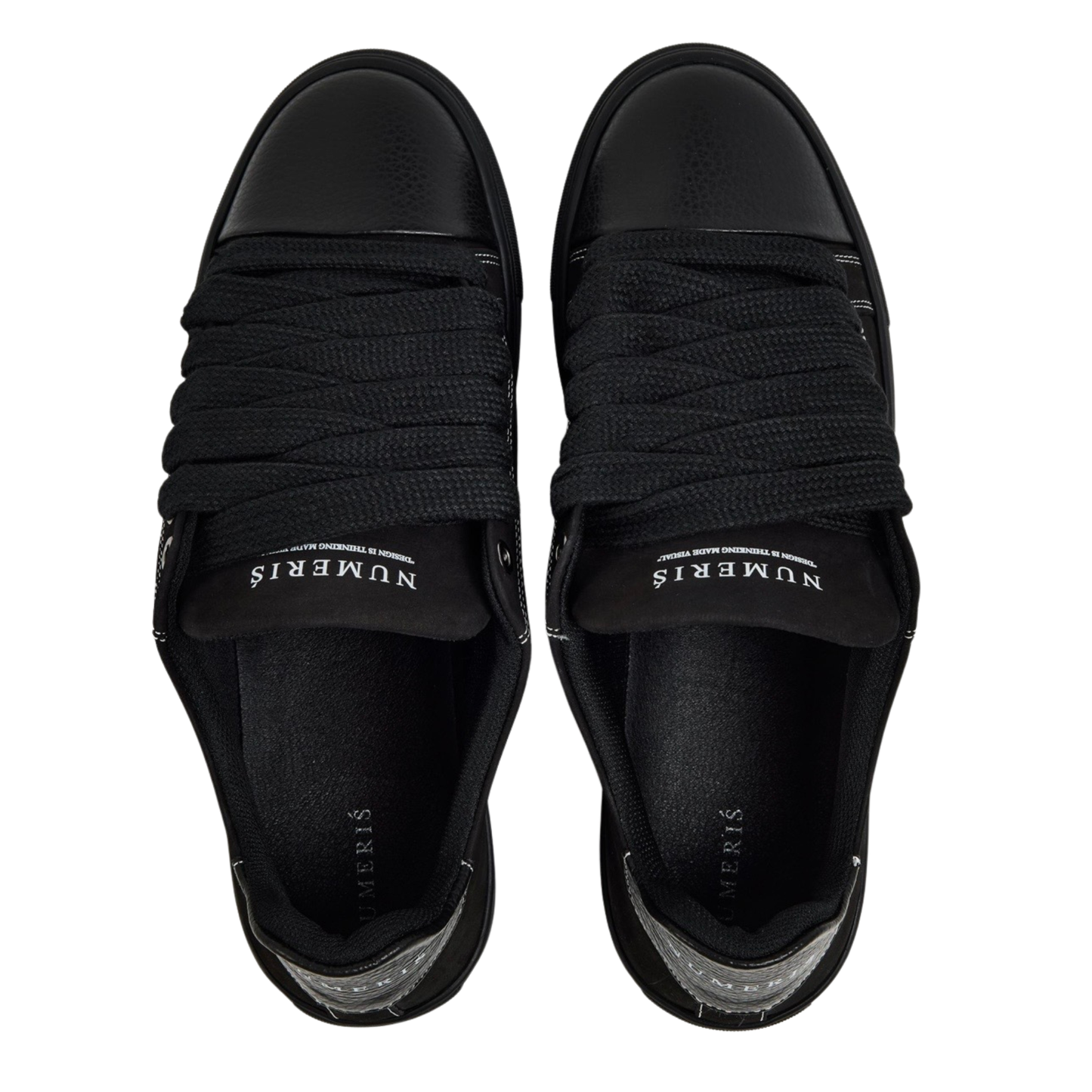Numeris Triple Black Low-Top Sneakers