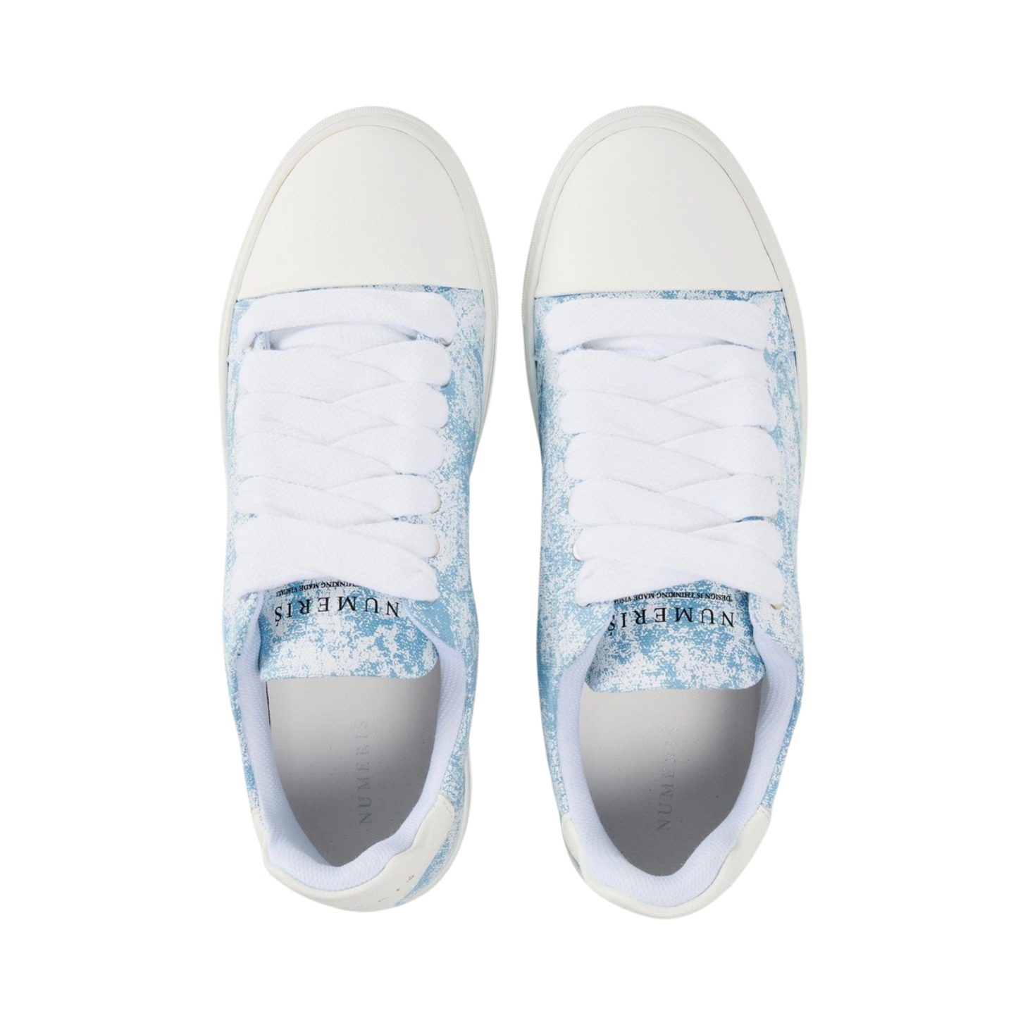 Numeris Digital Camo Low-Top Sneakers - Sky Blue/White