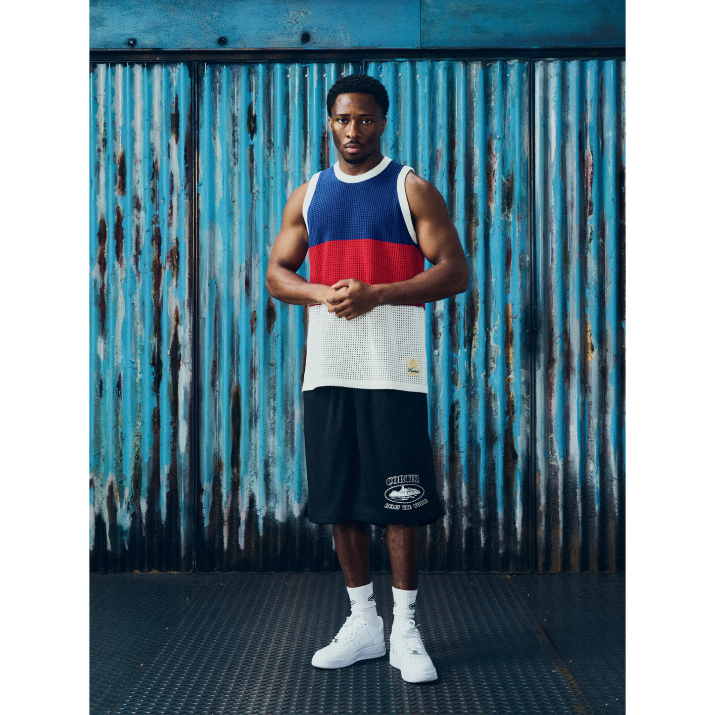 Corteiz Alcatraz Mesh Shorts Black