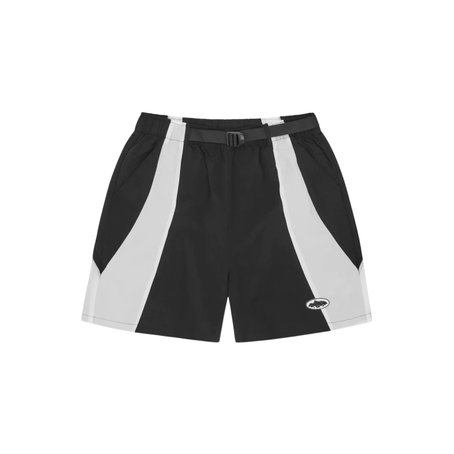 Corteiz Two-Tone Utility Shorts - Black/White