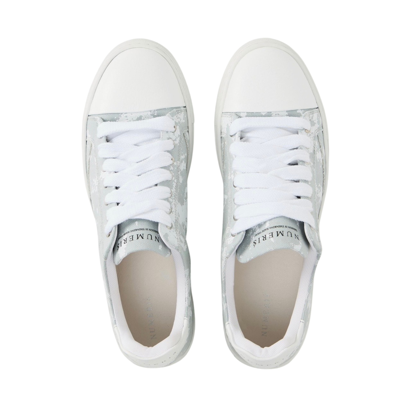 Numeris Digital Camo Low-Top Sneakers - Grey/White