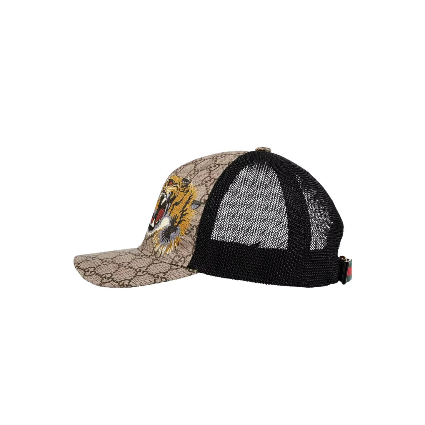 Gucci GG Supreme Tiger Print Trucker Hat