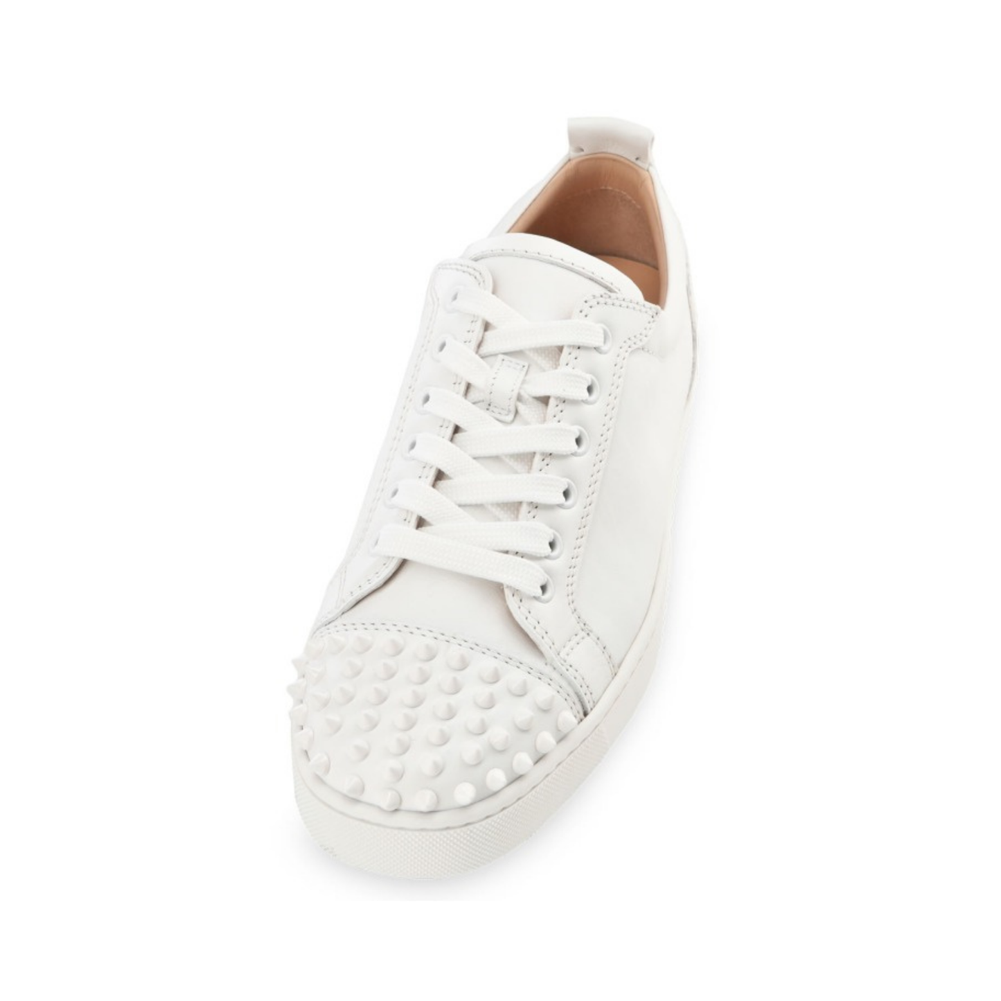 Christian Louboutin Spikes Triple White