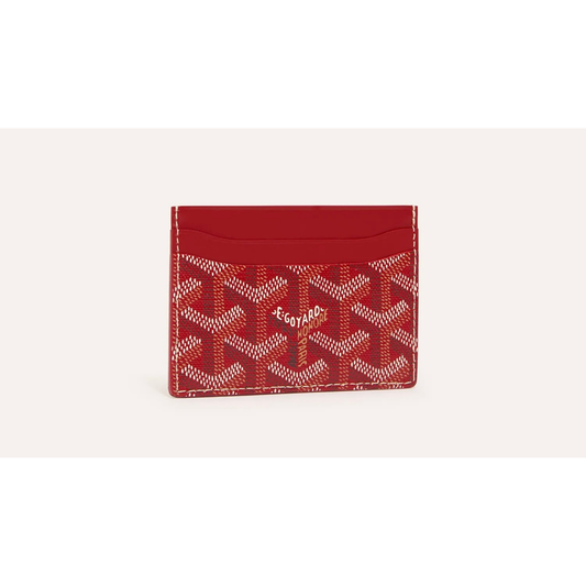 Goyard Saint Sulpice Card Holder scarlet red