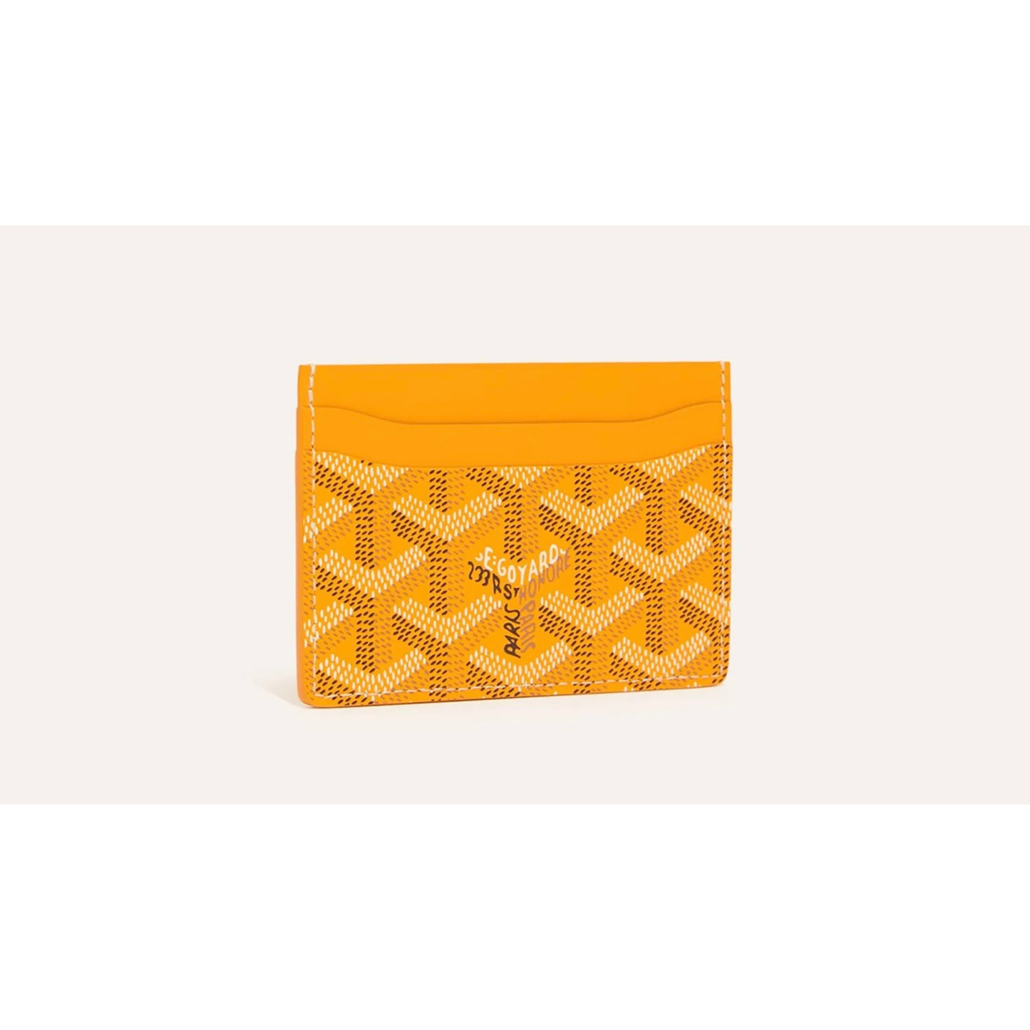 Goyard Saint Sulpice Card Holder mustard yellow