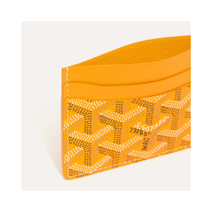 Goyard Saint Sulpice Card Holder mustard yellow
