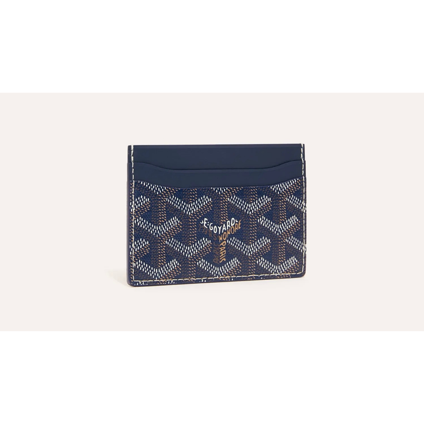 Goyard Saint-Sulpice Card Wallet Navy Blue