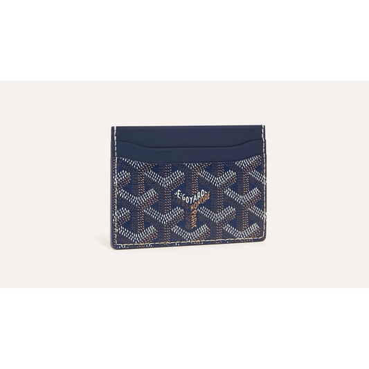 Goyard Saint-Sulpice Card Wallet Navy Blue