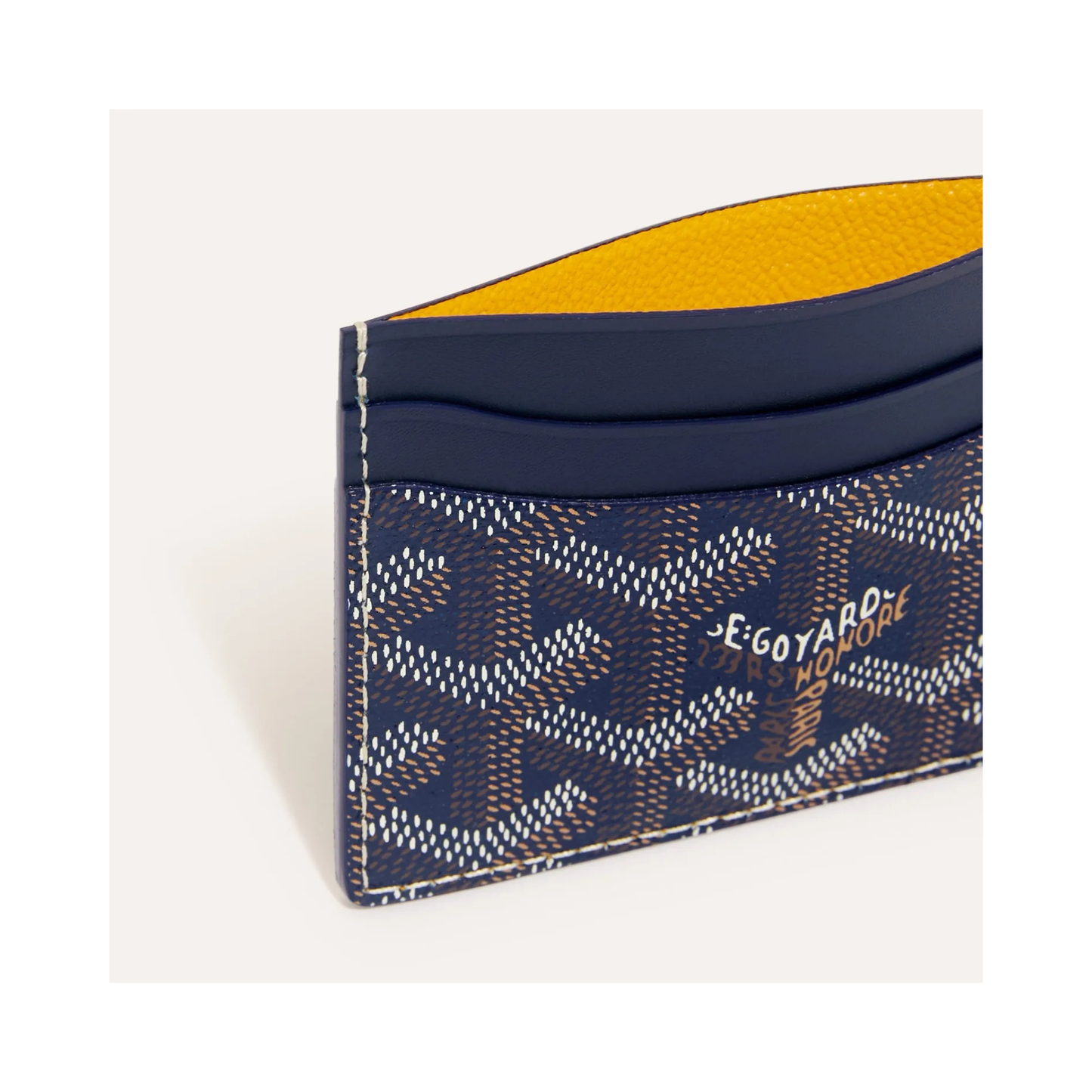 Goyard Saint-Sulpice Card Wallet Navy Blue