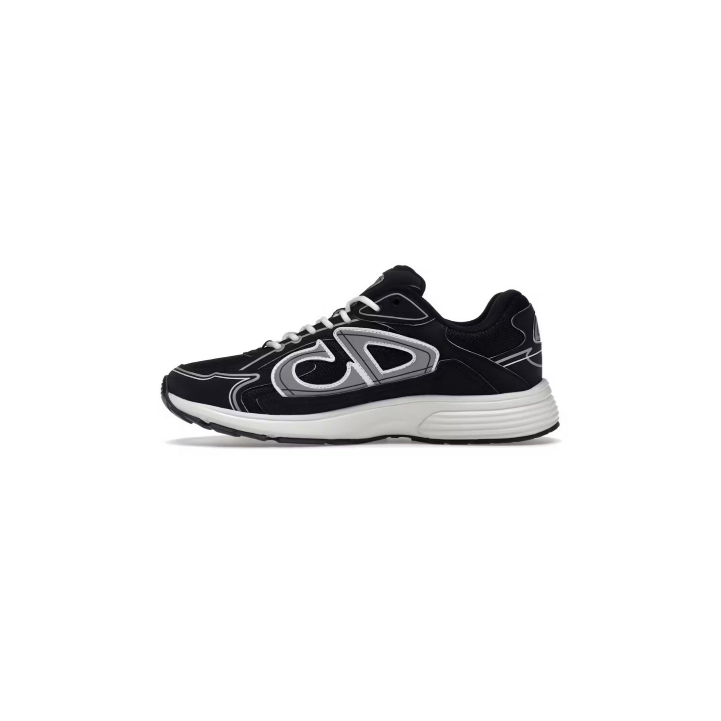 Dior B30 Sneaker - Black Mesh and White Midsole