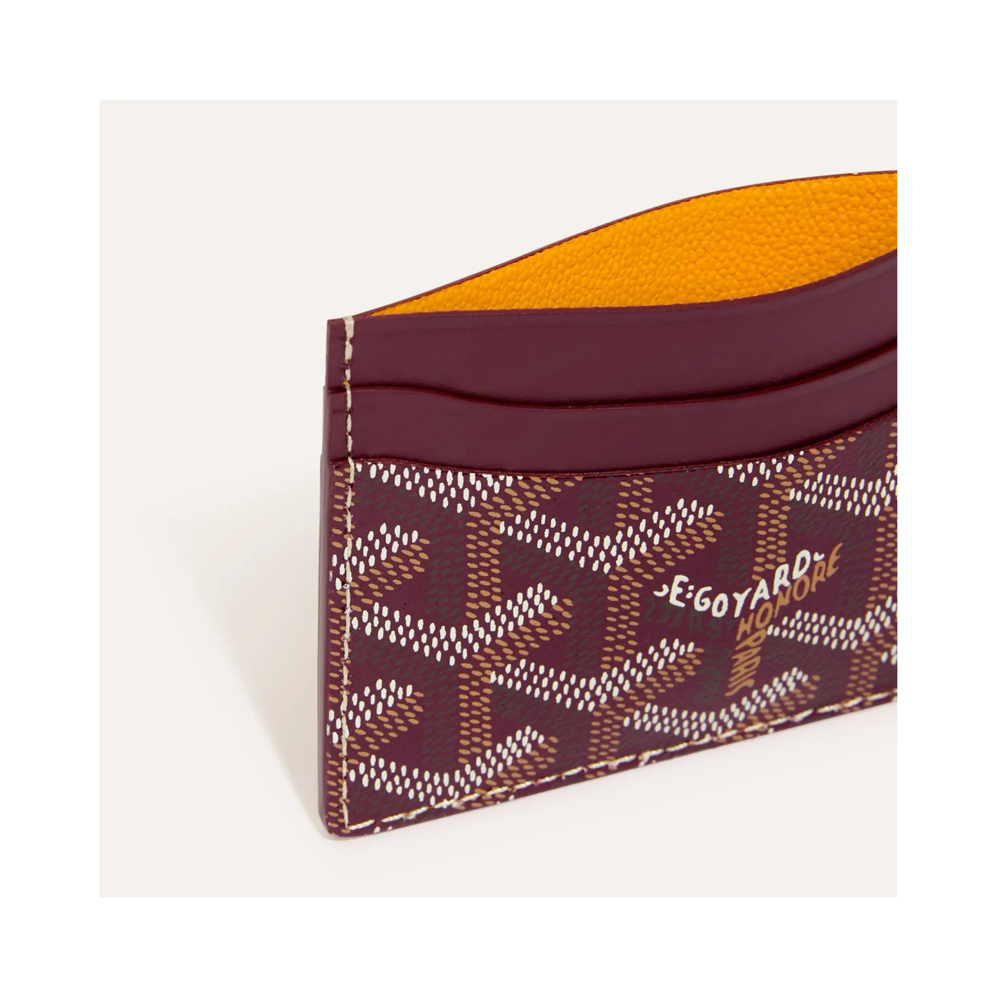 Goyard Saint-Sulpice Card Wallet Burgundy