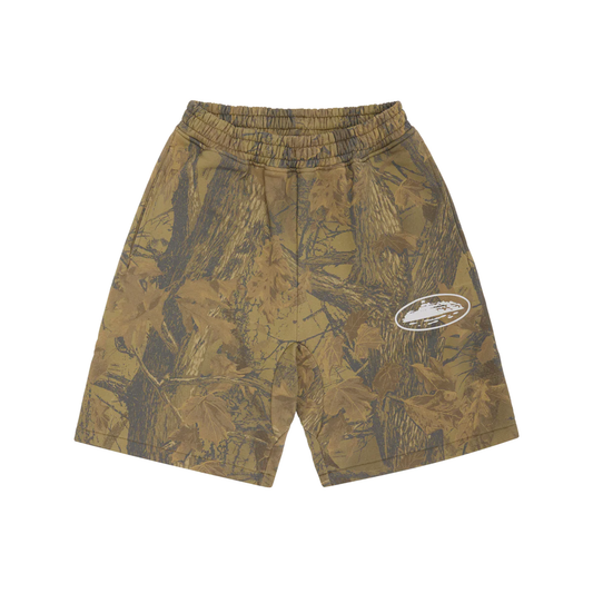 Corteiz Alcatraz Sweat Shorts Woodland Camo