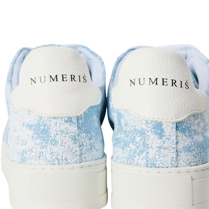 Numeris Digital Camo Low-Top Sneakers - Sky Blue/White