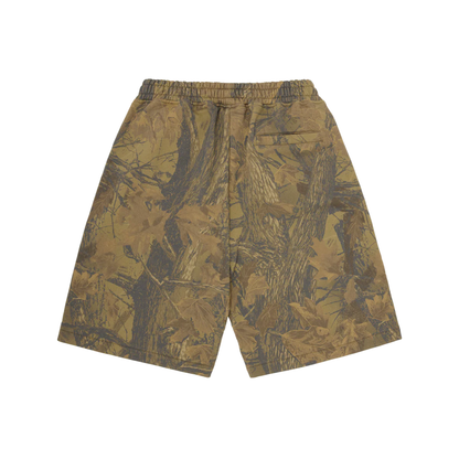 Corteiz Alcatraz Sweat Shorts Woodland Camo