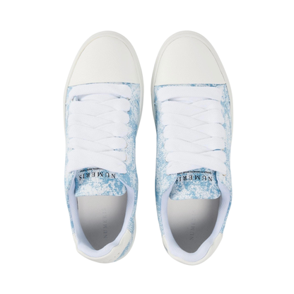 Numeris Digital Camo Low-Top Sneakers - Sky Blue/White