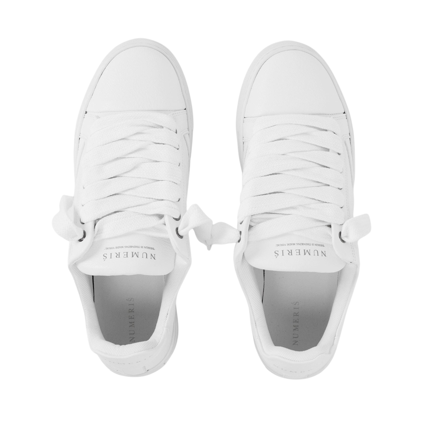 Numeris Triple White Low-Top Sneakers