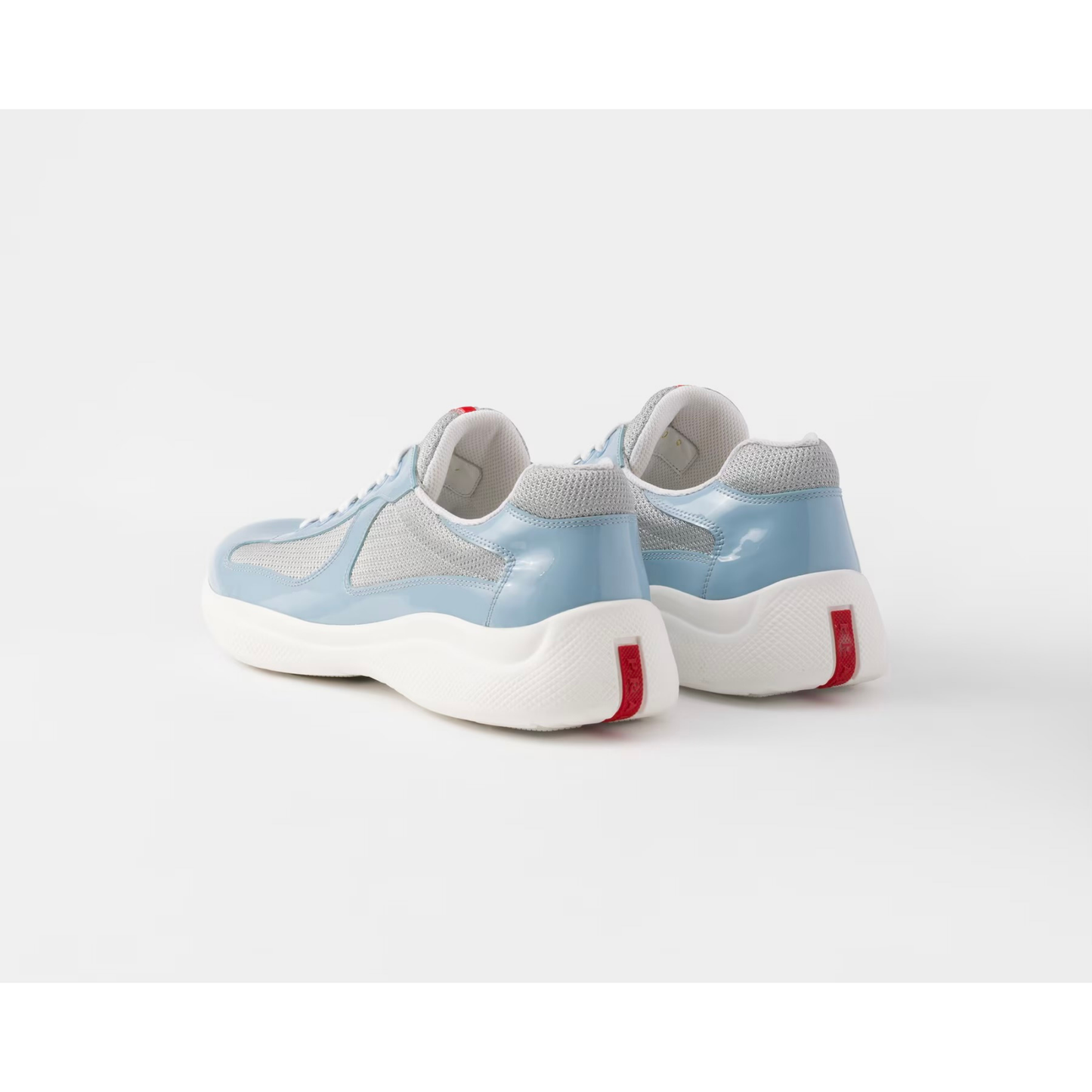 Prada Cup - Light Blue Mesh & Patent