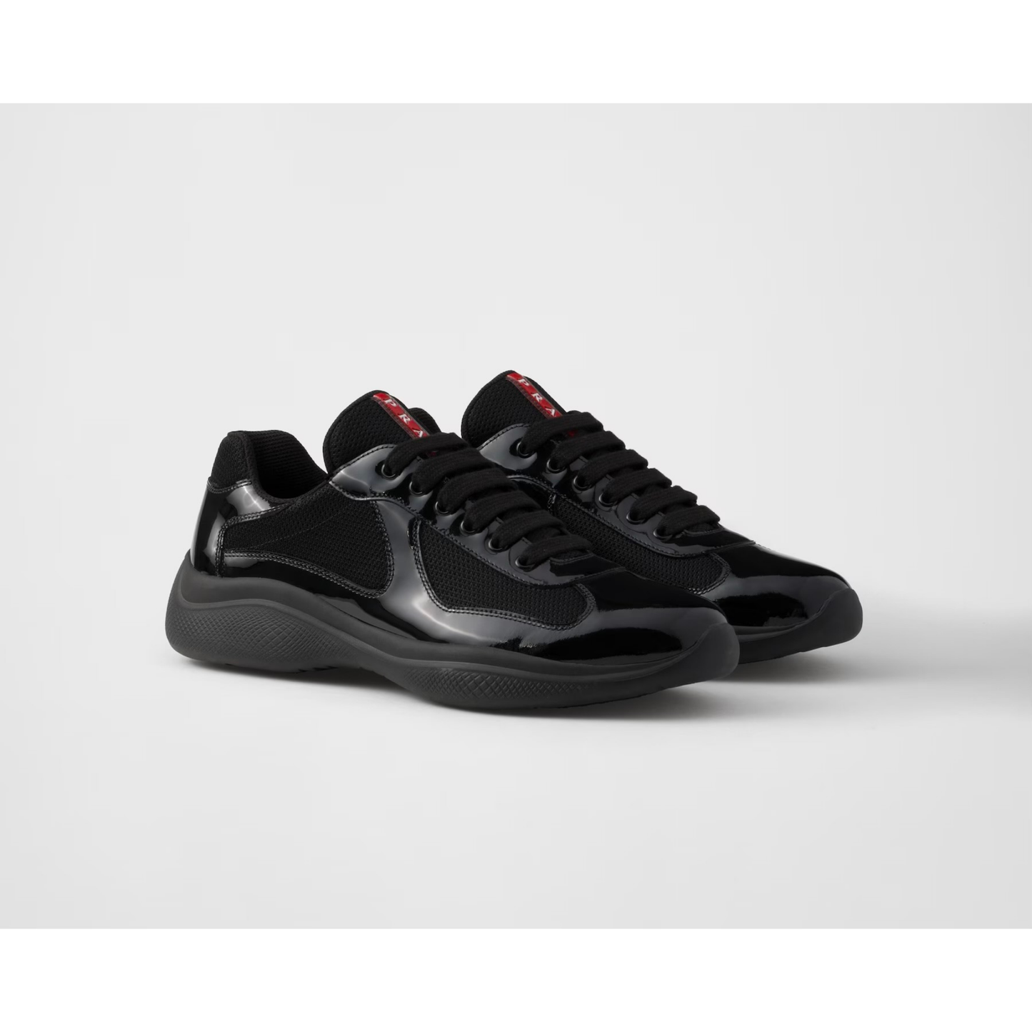 Prada Cup - Black Mesh & Patent