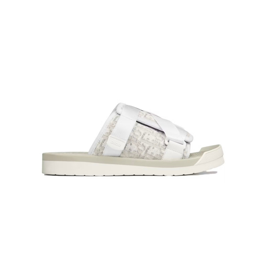 Dior Oblique Sandal - Cream/White