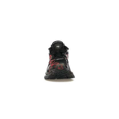 Balenciaga Runner Black Red Graffiti
