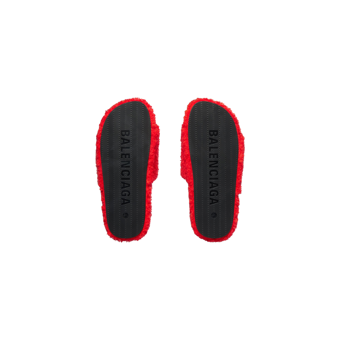 Balenciaga Furry Slide - Scarlet Red