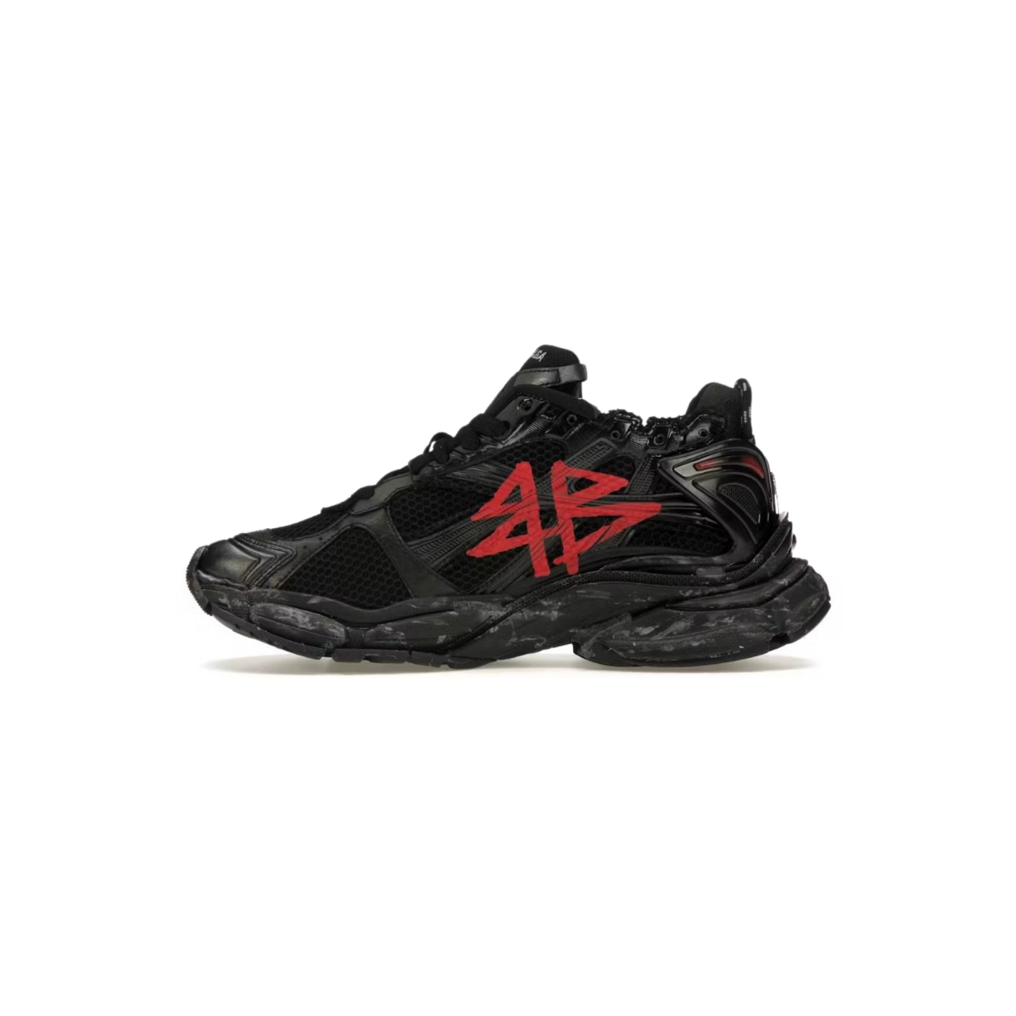 Balenciaga Runner Black Red Graffiti