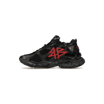 Balenciaga Runner Black Red Graffiti