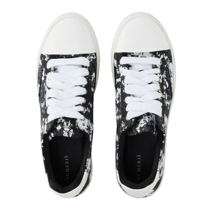 Numeris Digital Camo Low-Top Sneakers - Black/White