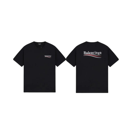 Balenciaga Political Campaign T-Shirt - Black