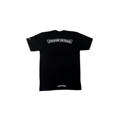 Chrome Hearts Gothic Script & Floral T-Shirt - Black