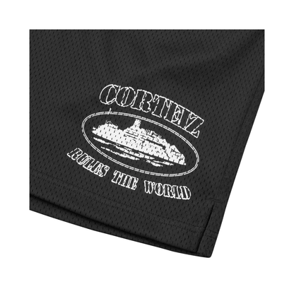 Corteiz Alcatraz Mesh Shorts Black