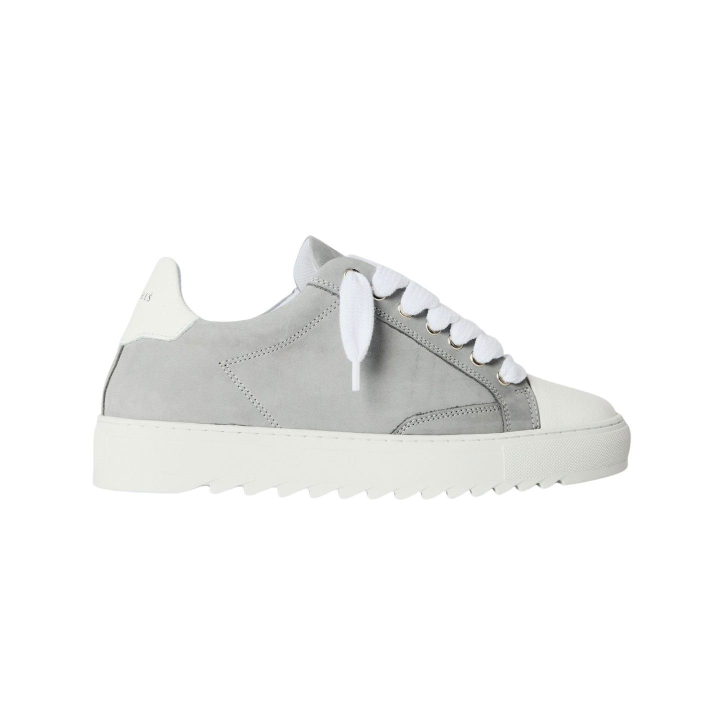 Numeris Suede Nubuck Low-Top Sneakers - Light Grey/White