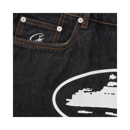 Corteiz Denim Jorts - Black Wash