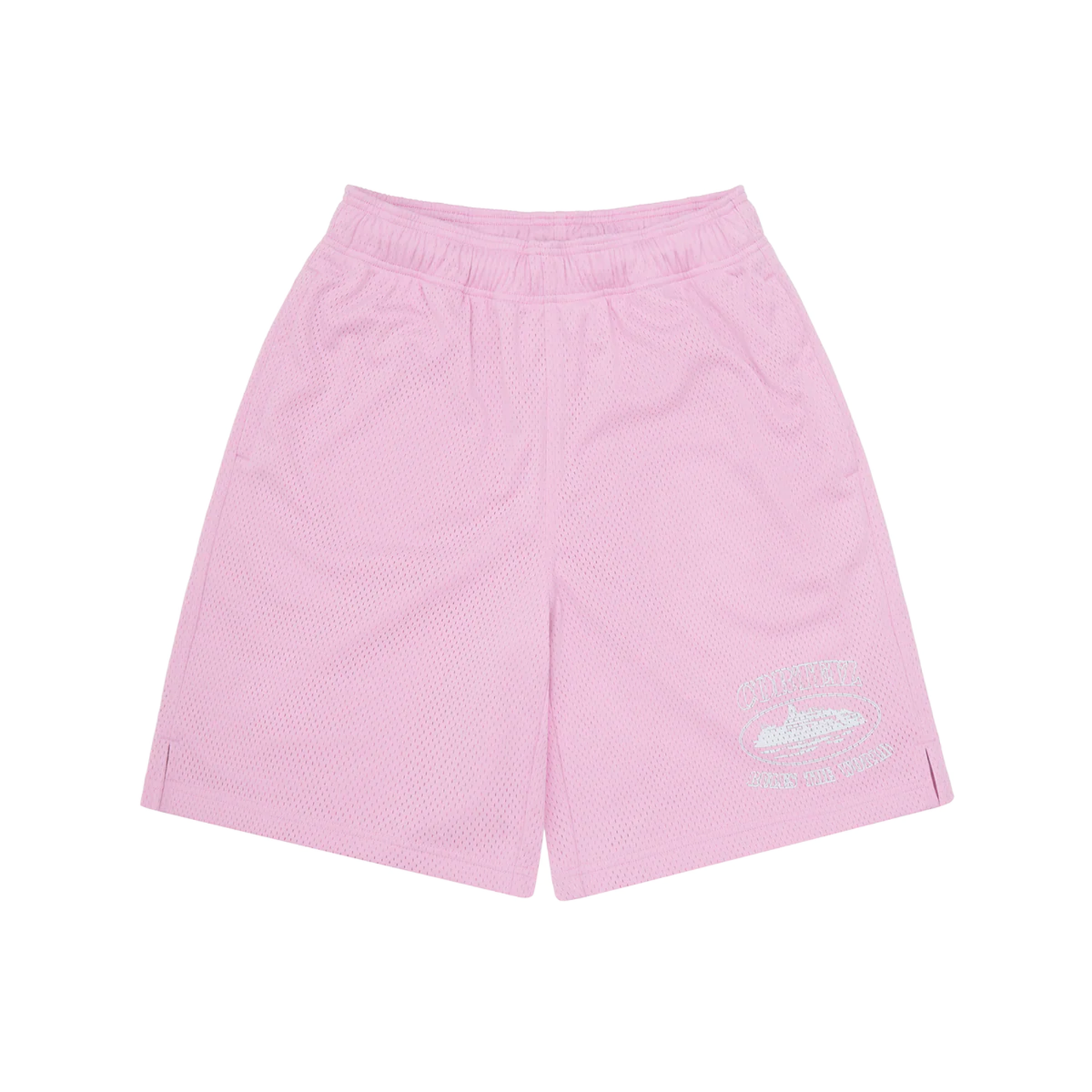Corteiz Alcatraz Mesh Shorts Pink