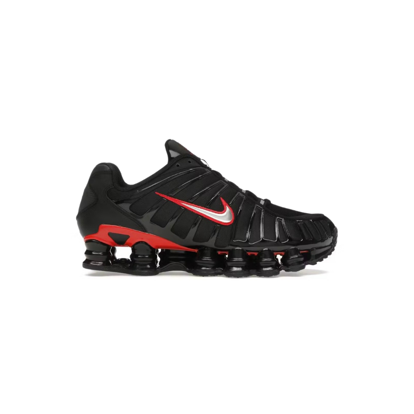 Nike Shox TL Black Metallic Silver Red