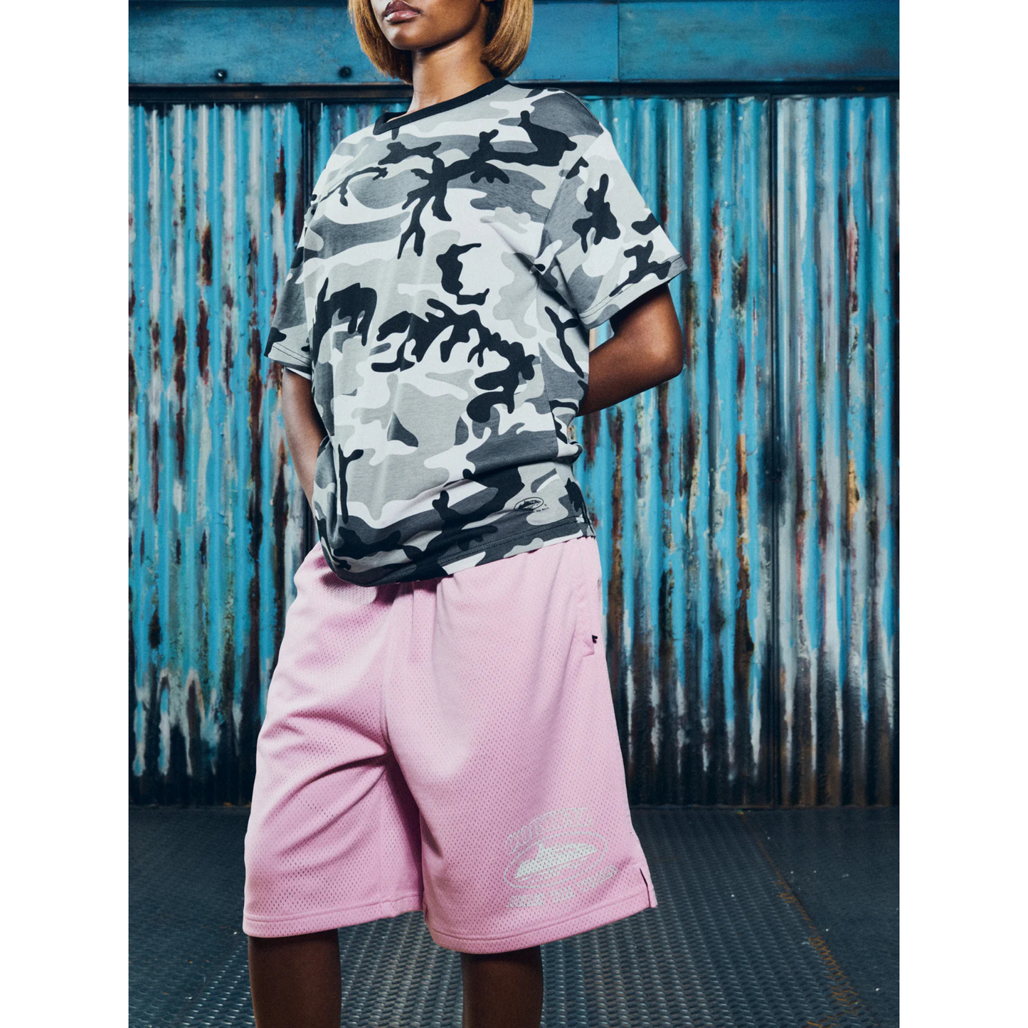 Corteiz Alcatraz Mesh Shorts Pink