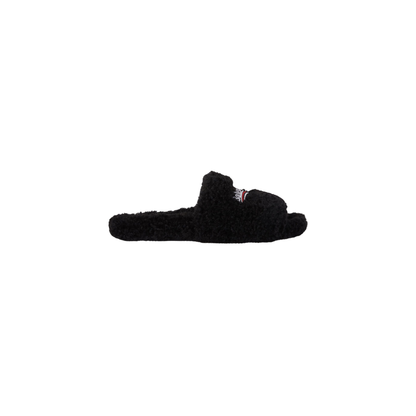 Balenciaga Furry Slide - Jet Black