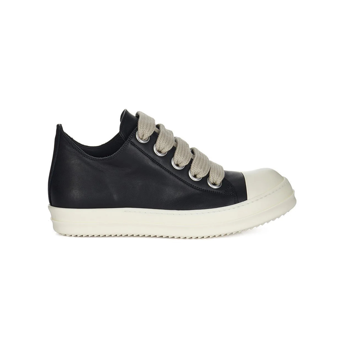 Rick Owens DRKSHDW Jumbo Lace Low Sneaker Black/Milk