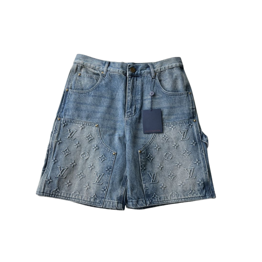 Louis Vuitton Monogram Double Knee Denim Jorts - Indigo Blue