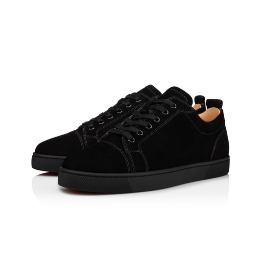 Christian Louboutin Louis Junior Black Suede