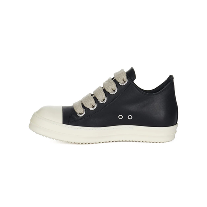 Rick Owens DRKSHDW Jumbo Lace Low Sneaker Black/Milk