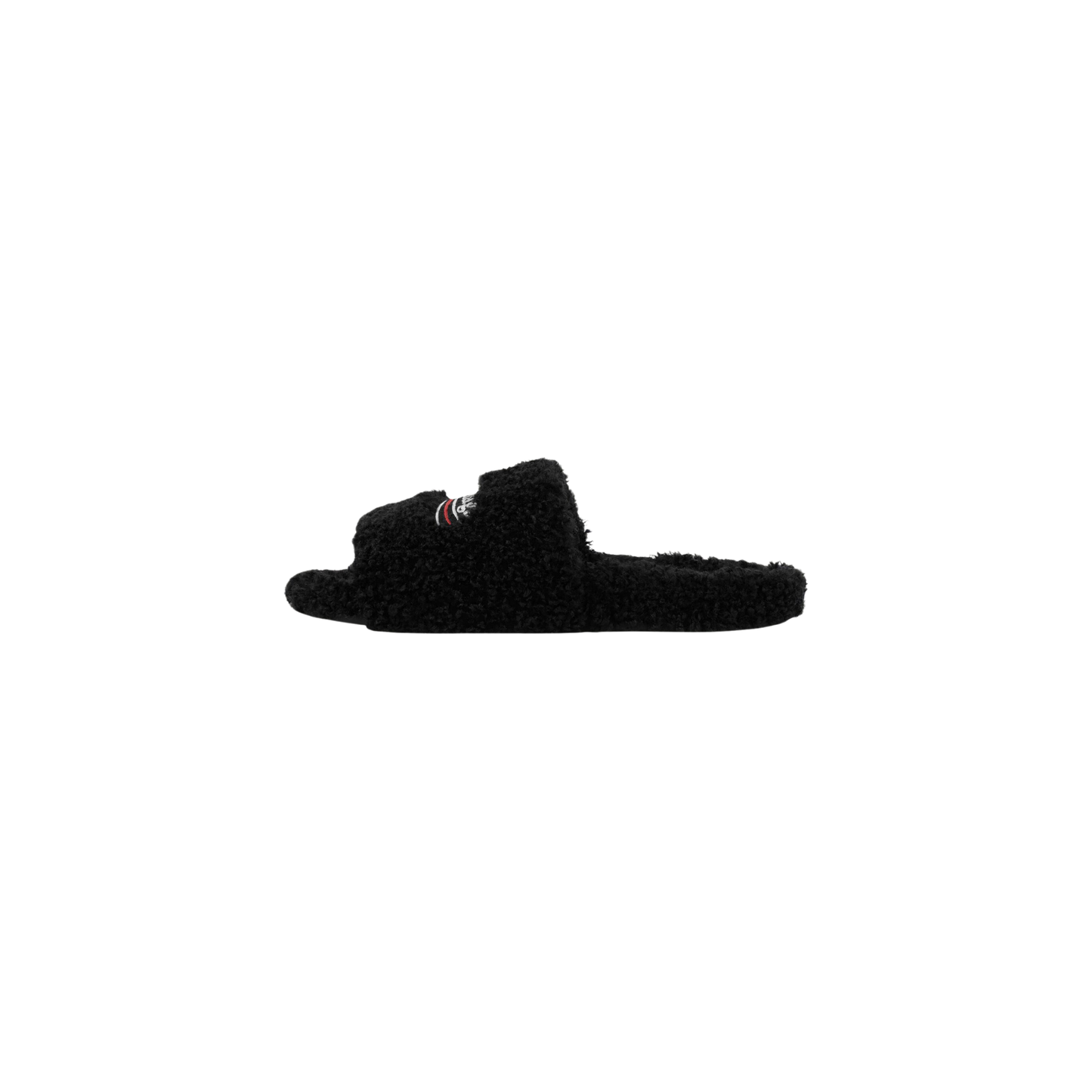 Balenciaga Furry Slide - Jet Black
